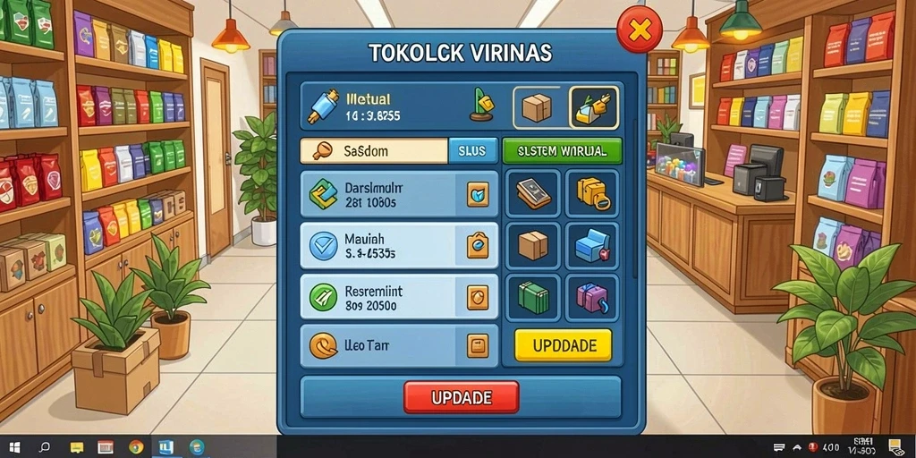 Tampilan menu utama yang menarik dan mudah digunakan.