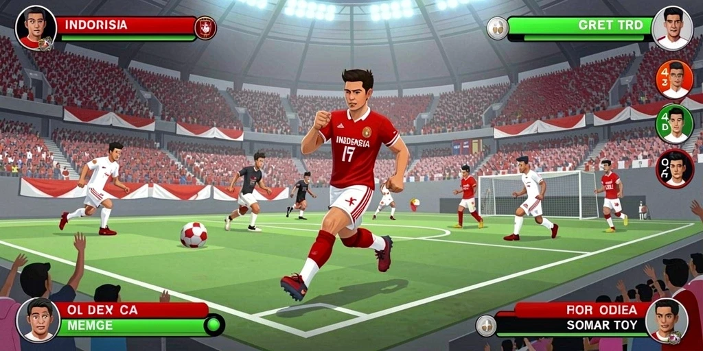 Tampilan antarmuka permainan yang menarik.