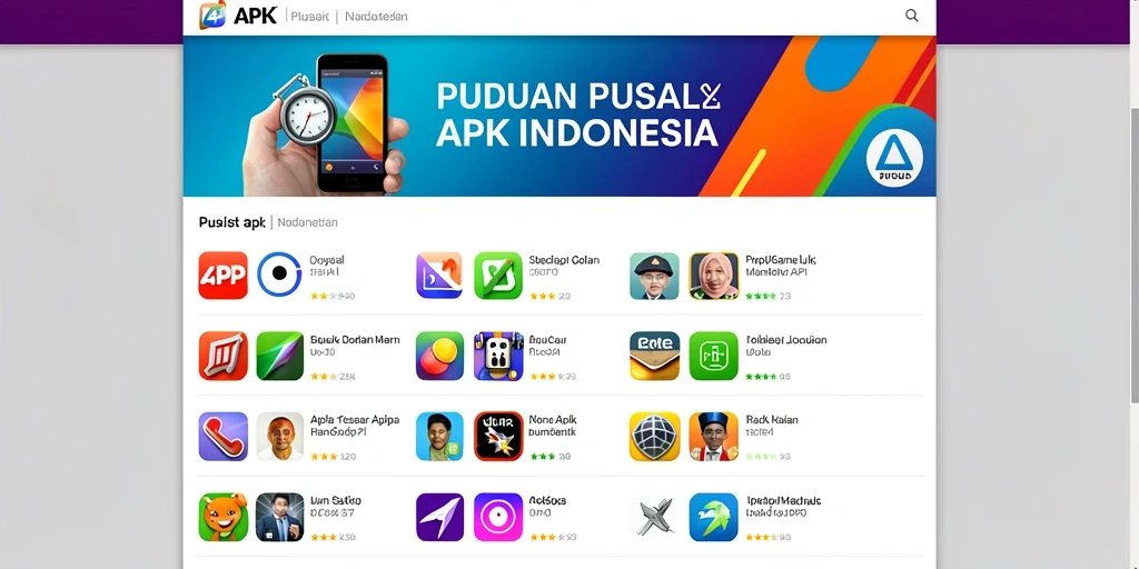 Tampilan awal yang menarik dan penuh warna.
