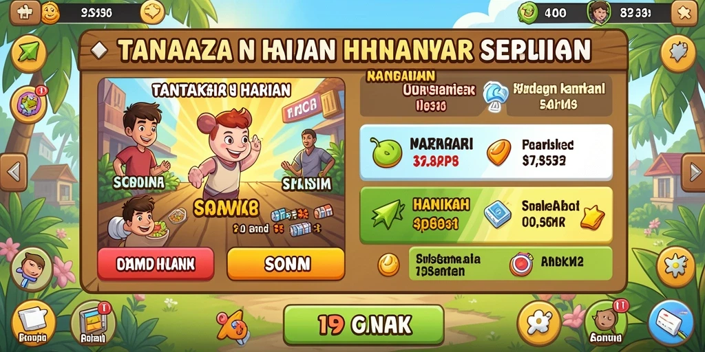 Layar permainan slot yang menarik dengan grafis menawan.