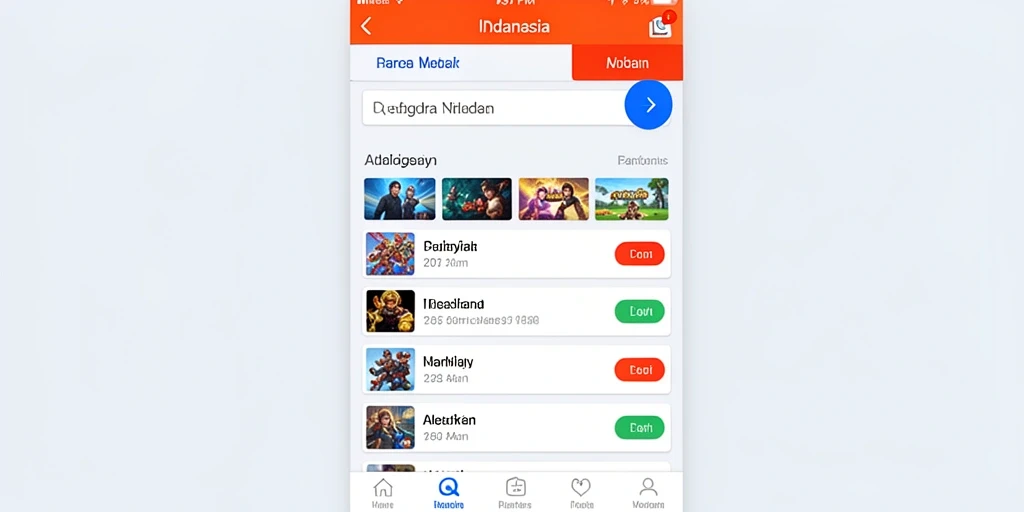 Tampilan awal game yang menarik dan penuh warna.