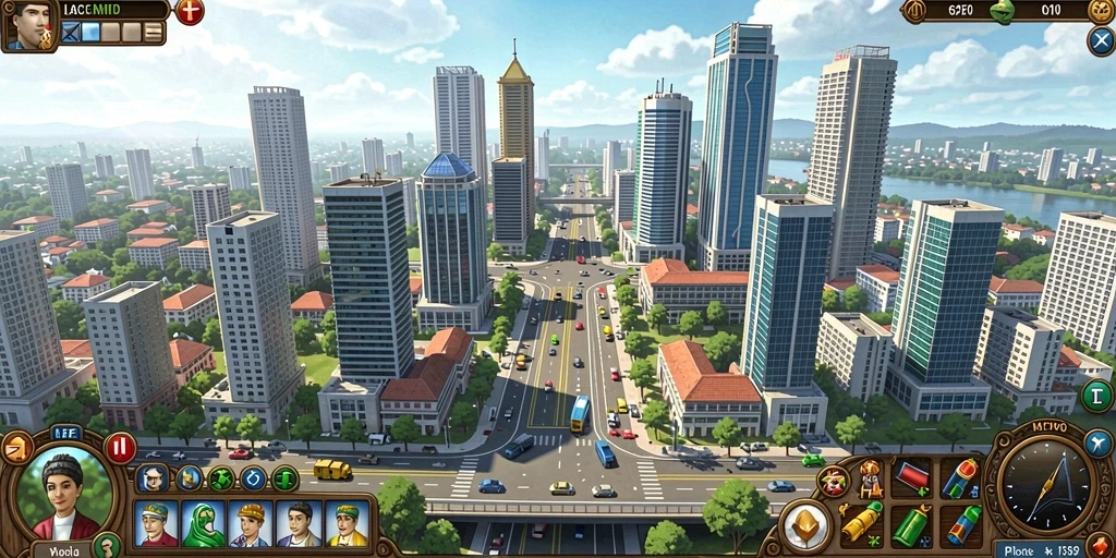 Tampilan awal game yang menarik dan penuh warna.