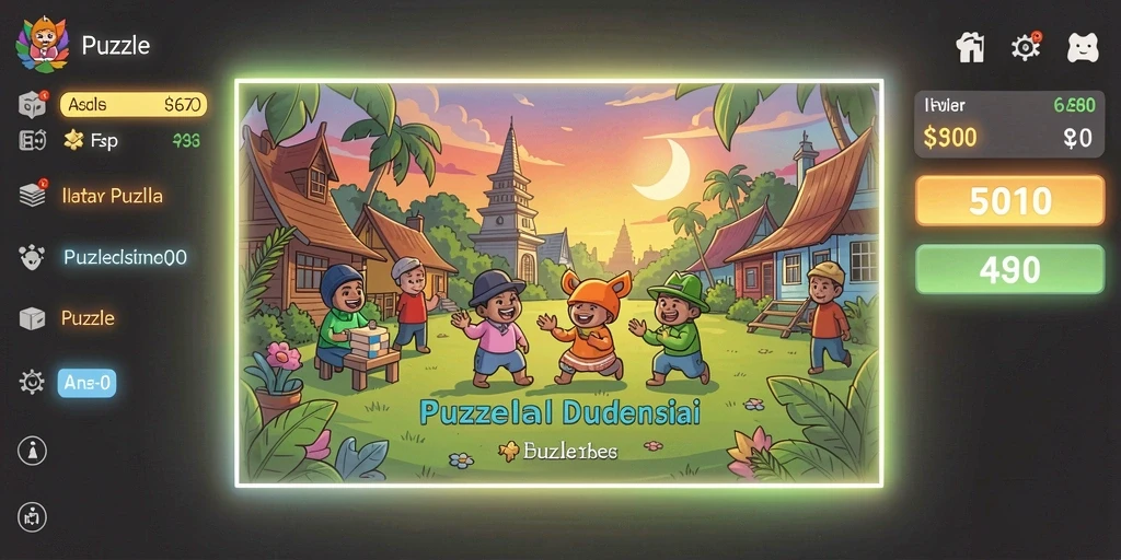 Tampilan awal permainan yang menakjubkan dan menarik.